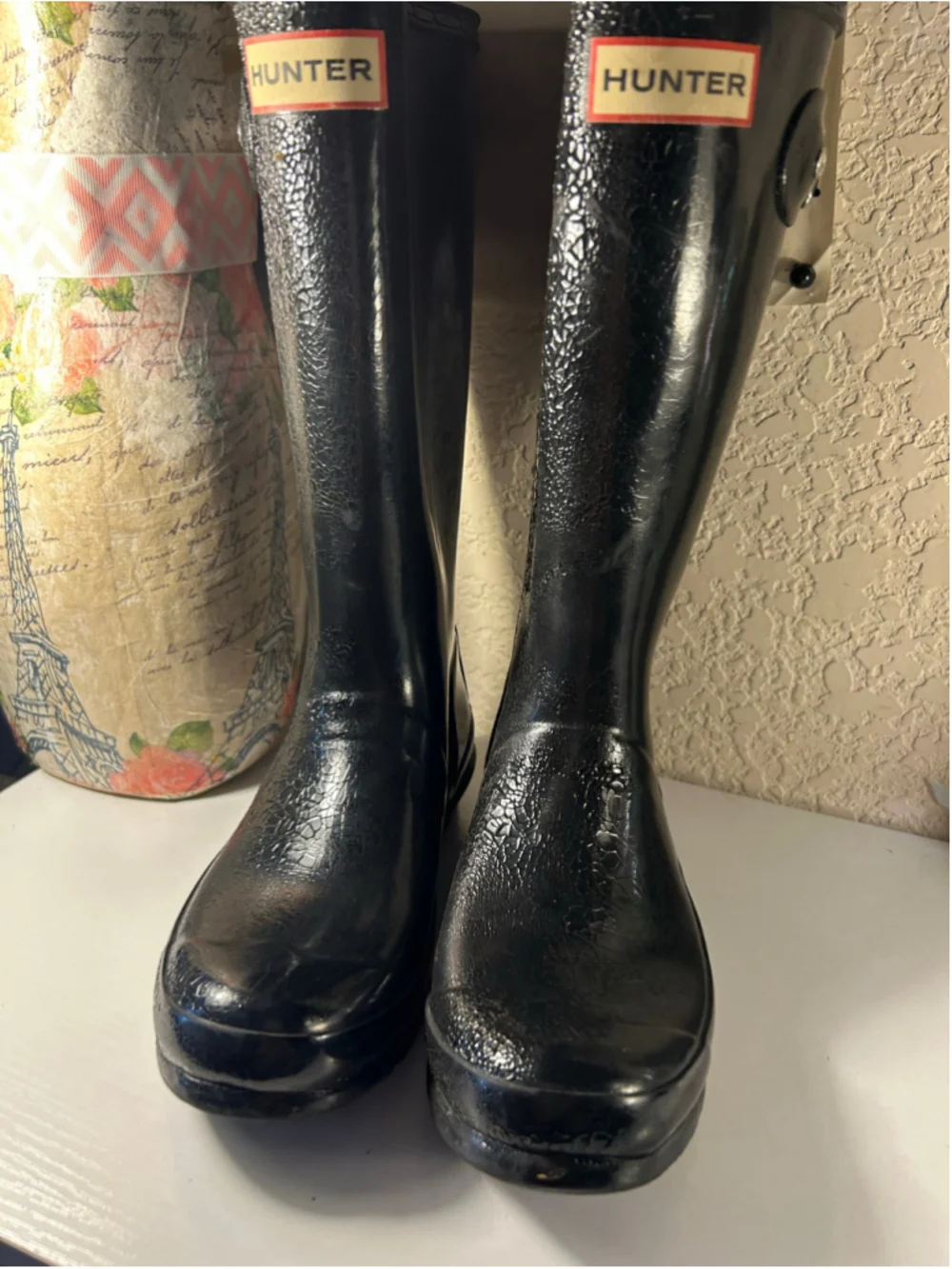 Girls Hunter Rain Boots Size 2 Black